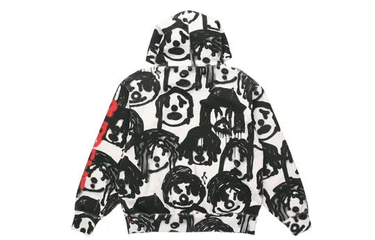 Y2K Cartoon Print Unisex Zip Hoodie