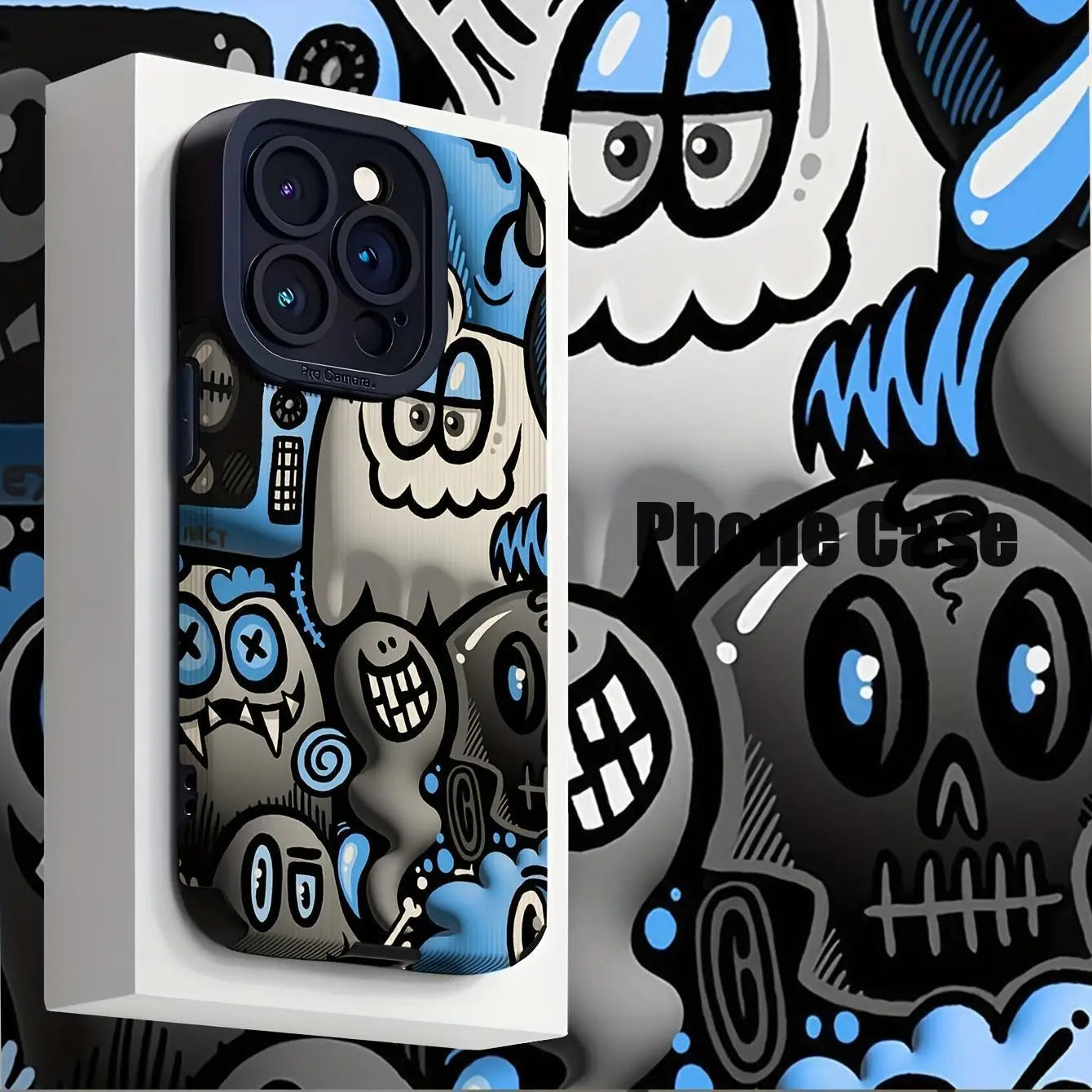 Cartoon Graffiti Case for iPhone 16 Pro Max
