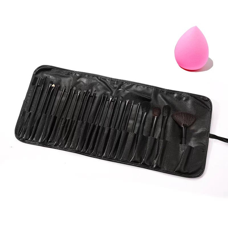 24-teiliges Make-up-Pinsel-Set mit Geschenktüte