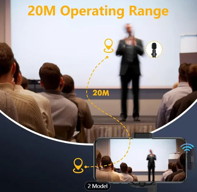 Drahtloses Lavaliermikrofon für Telefon