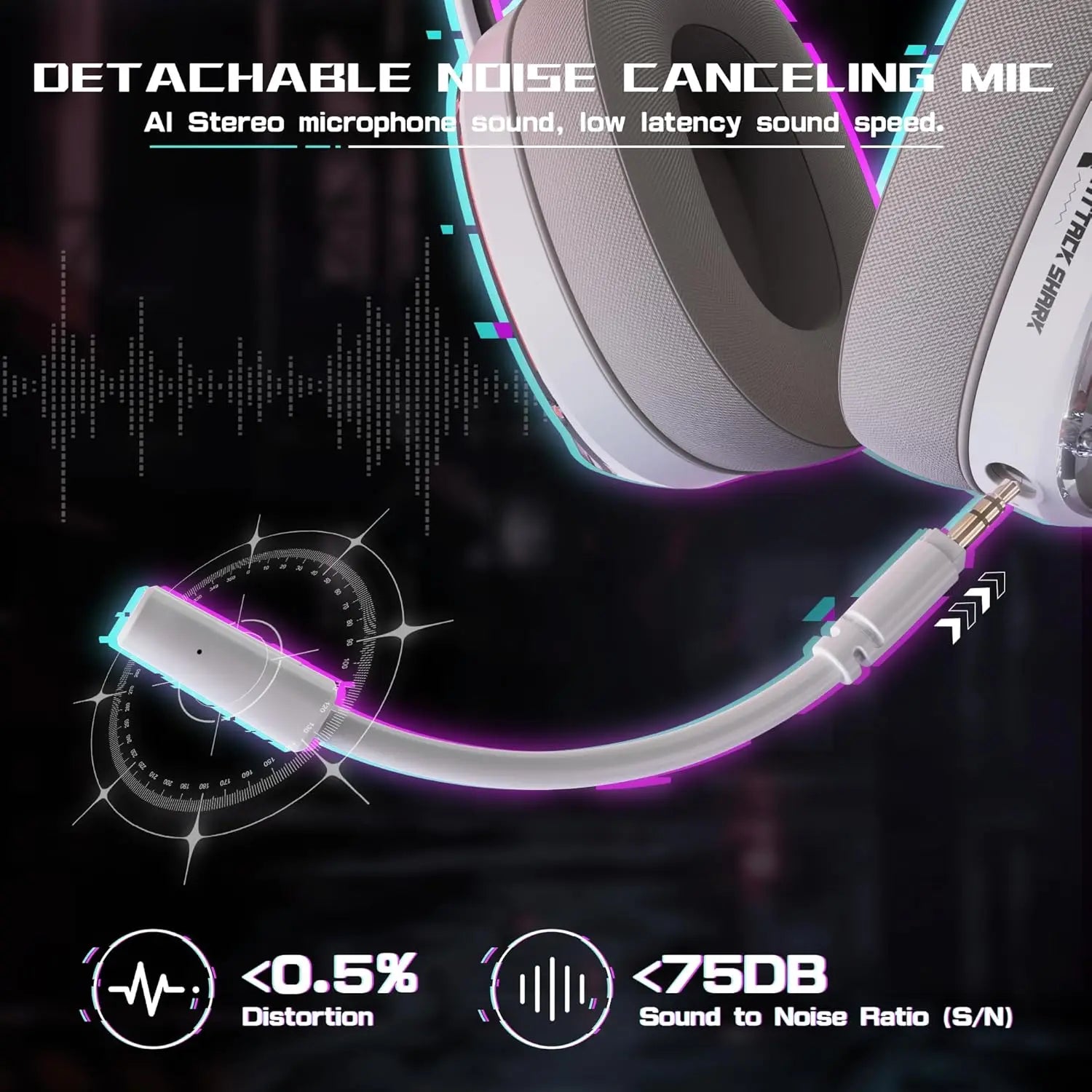 ATTACK SHARK L60 Tri-mode Gaming Headphone