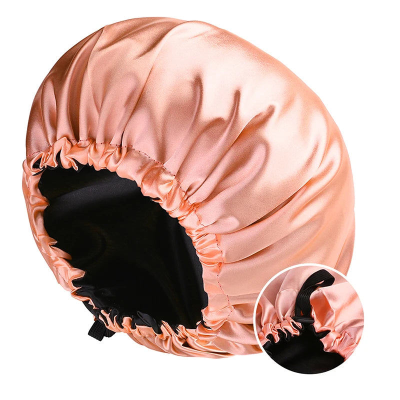 Soft Silk Adjustable Sleep Hair Cap