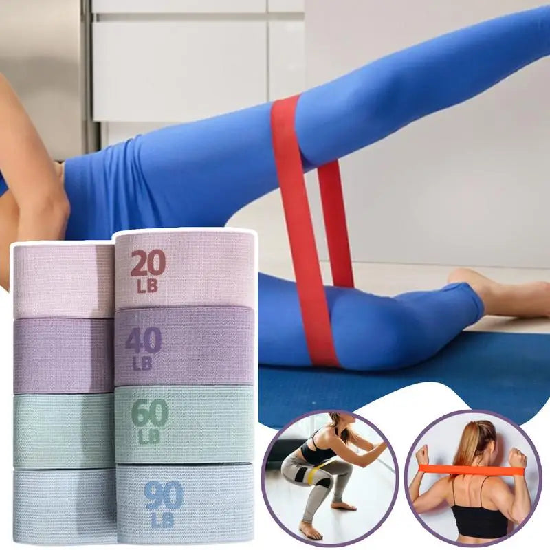 4-Piece Exercise Resistance Bands Set