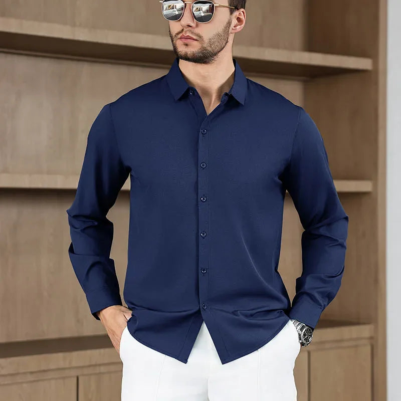 Men's Wrinkle-Free Long Sleeve Shirt