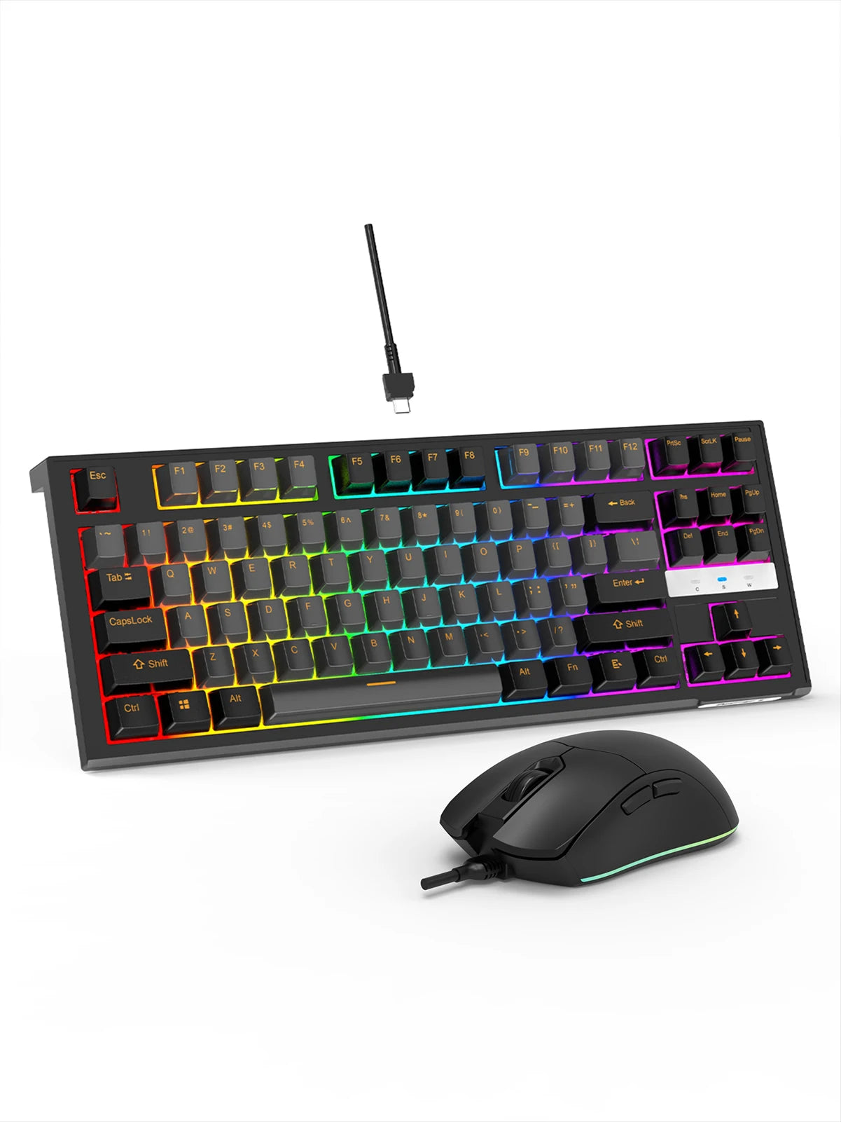 NPET K10V3 RGB Kabelgebundene Gaming-Tastatur