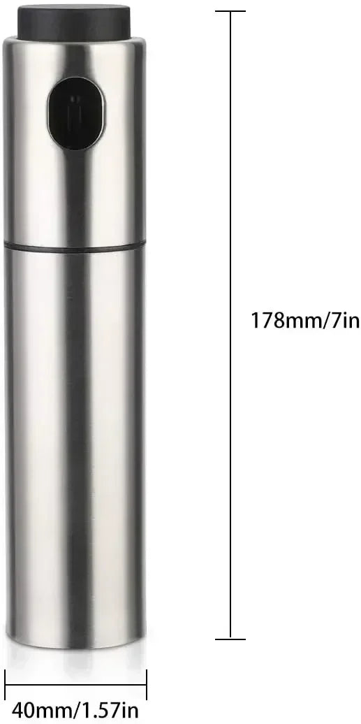 Ölsprühflasche aus Edelstahl, 100 ml