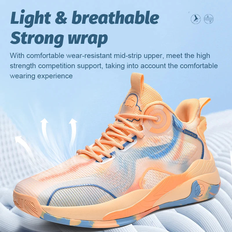 Herren Mid Basketballschuhe Rutschfest