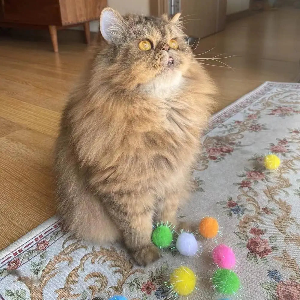 Super funkelnder Katzenjagdball, 20 Stück