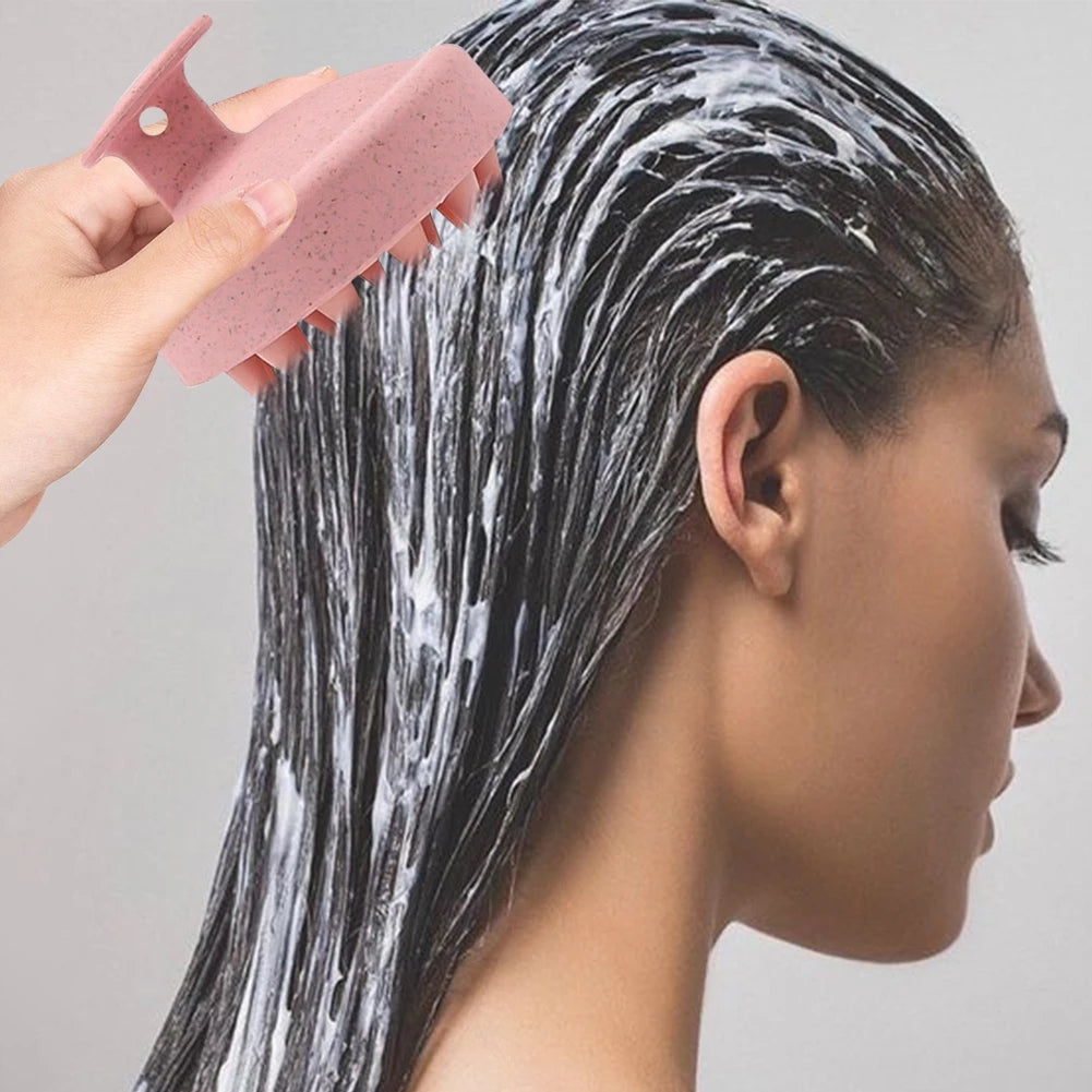 Kopfmassage-Shampoobürste mit Griff