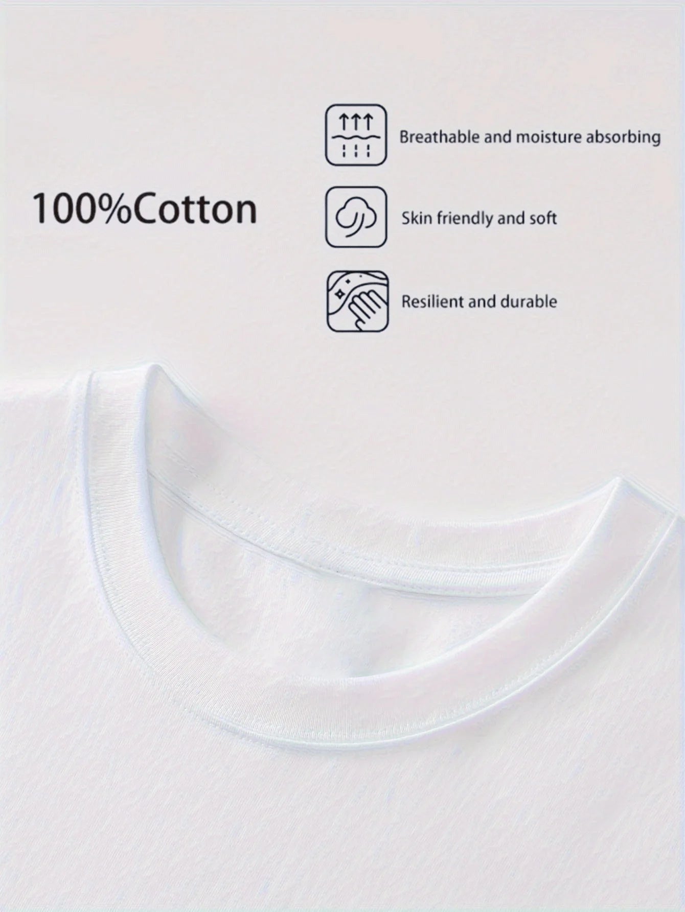 Baumwoll-T-Shirt mit Cartoon-Muscle-Goose-Motiv