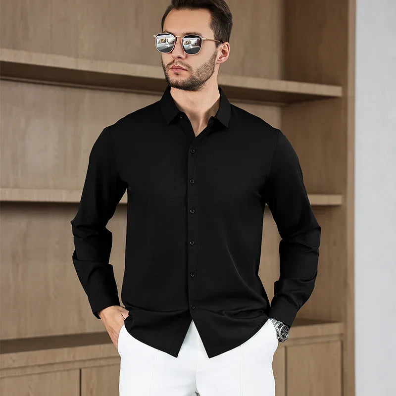 Men's Wrinkle-Free Long Sleeve Shirt