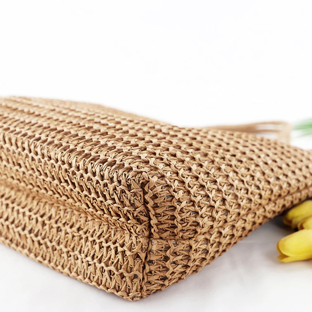 Vintage Crochet Summer Shoulder Handbag