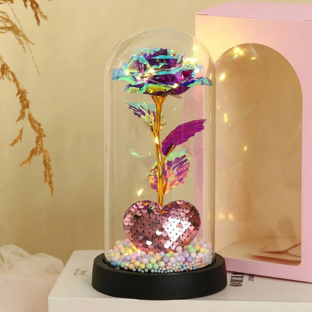 Forever Rose LED Night Light Dome