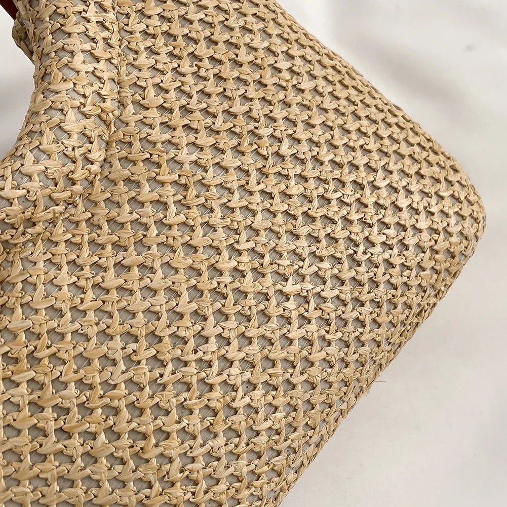 Women’s Large Straw Summer Shopping Bag