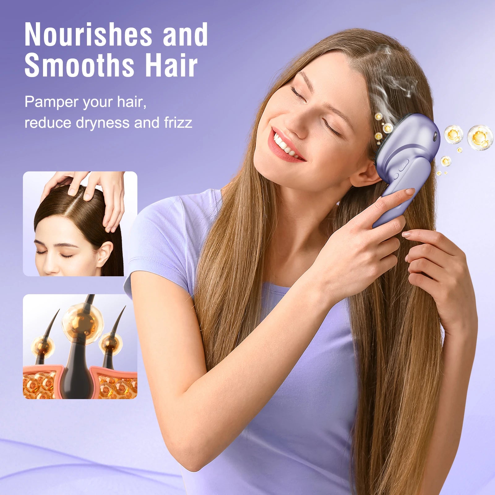 Portable Electric Scalp Massager Brush