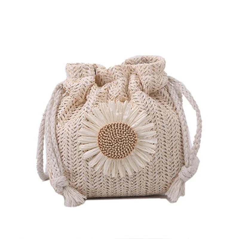 Woven Rattan Summer Straw Shoulder Bag