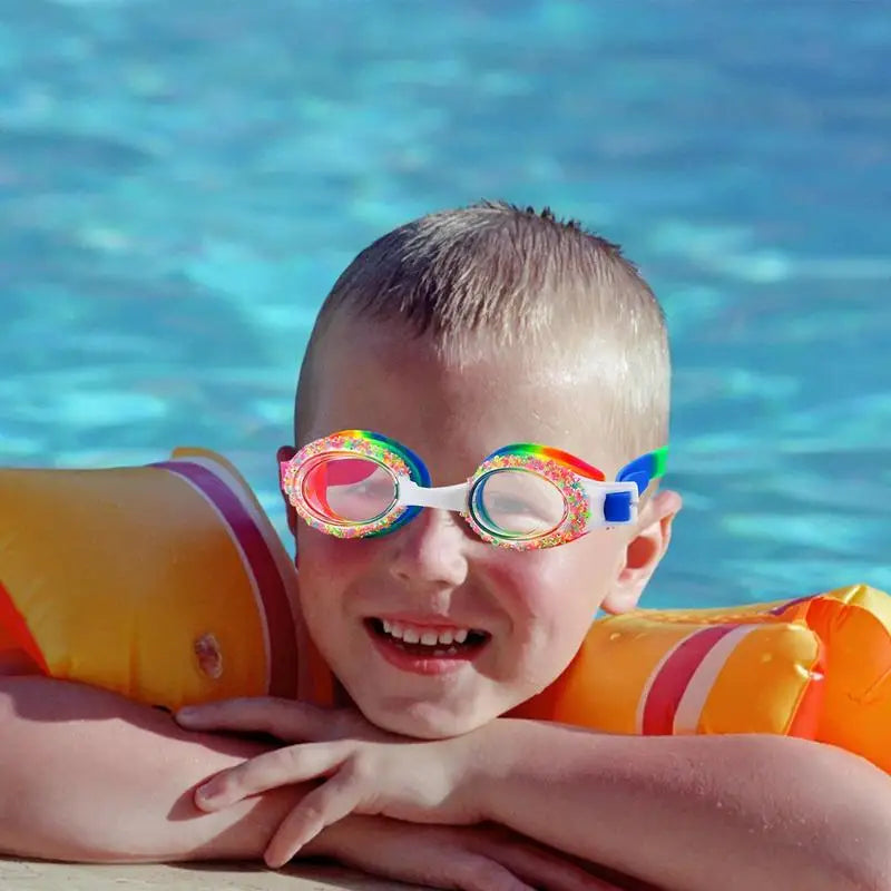 Kinder-Schwimmbrille mit Antibeschlag-UV-Passform