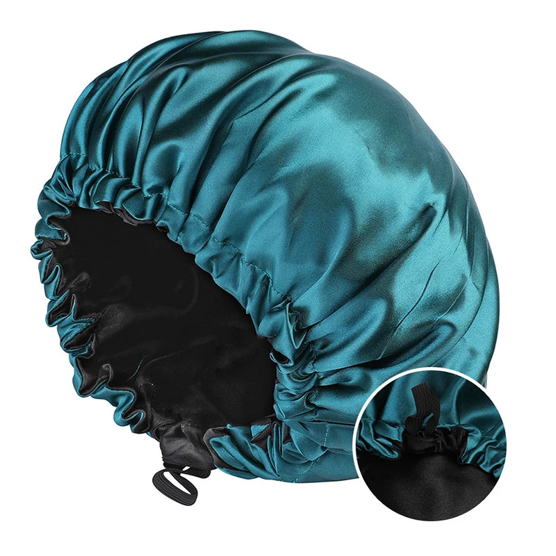 Soft Silk Adjustable Sleep Hair Cap