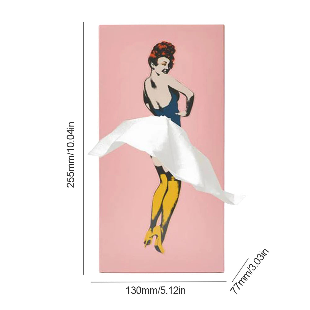 Classy Girl Retro Tissue Box Case