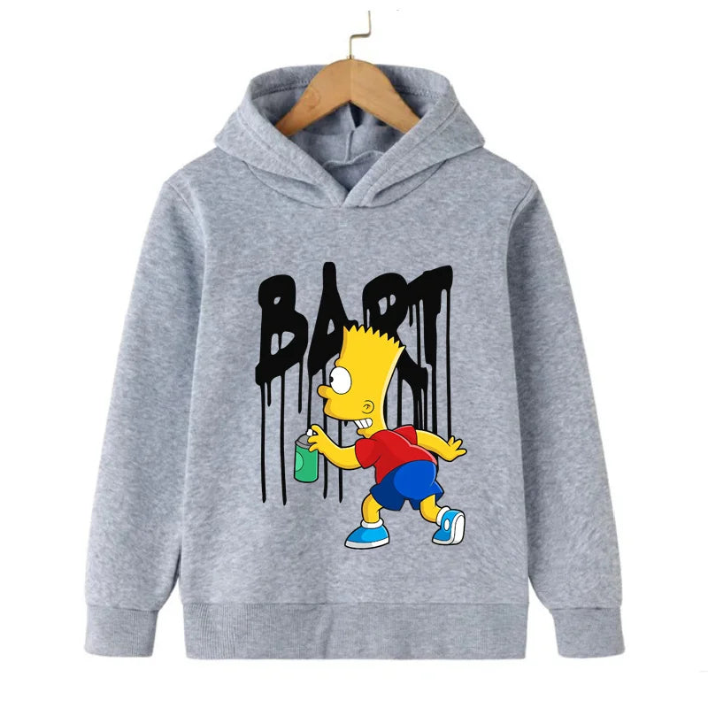 Simpsons Cartoon Kinder Hoodie Kawaii