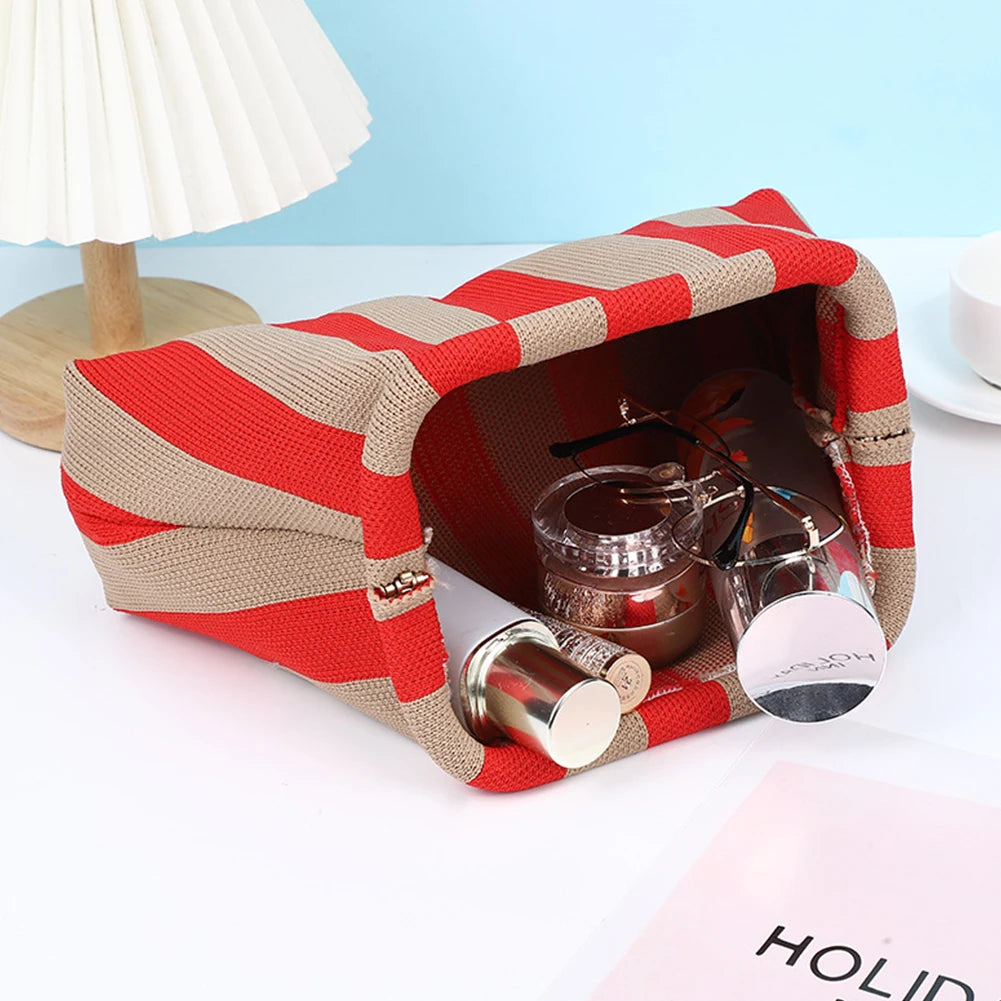 Colorblock Crochet Summer Clutch Bag