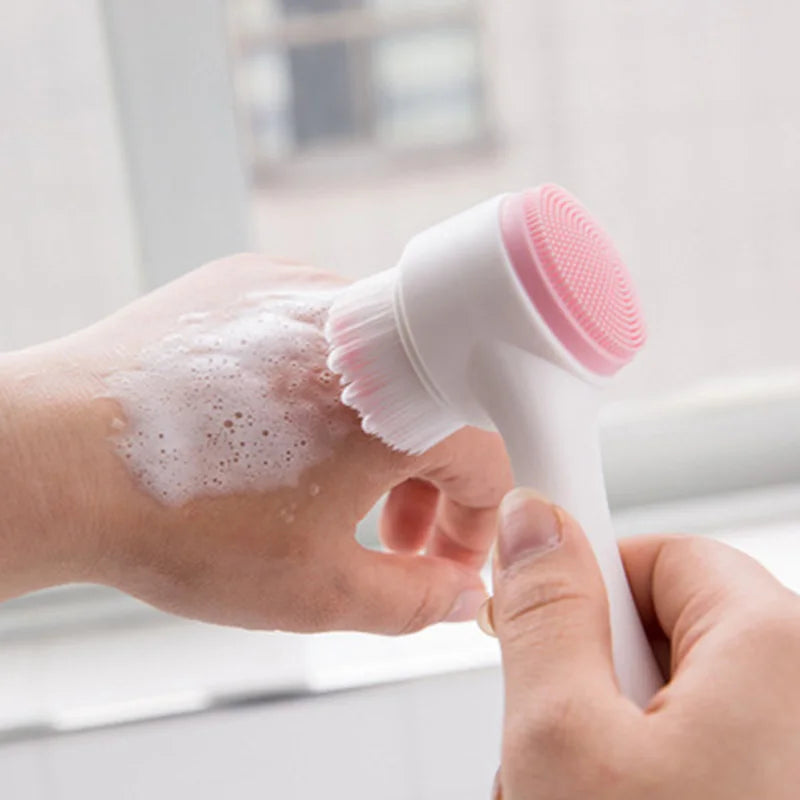 Double-Sided Silicone Facial Brush