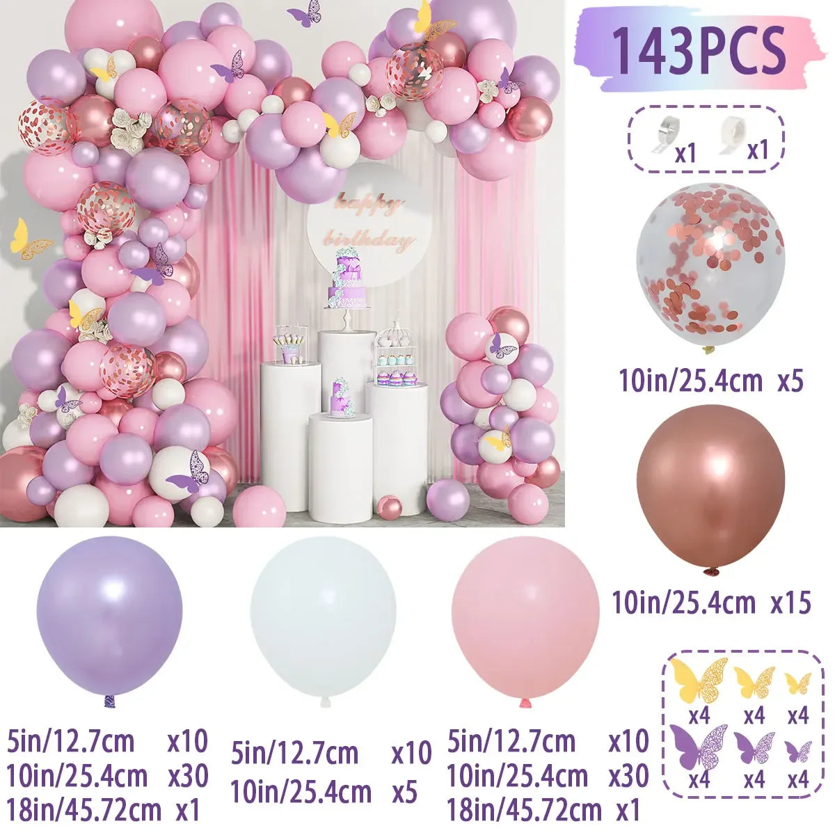Retro Pink Pastel Macaron Balloon Kit