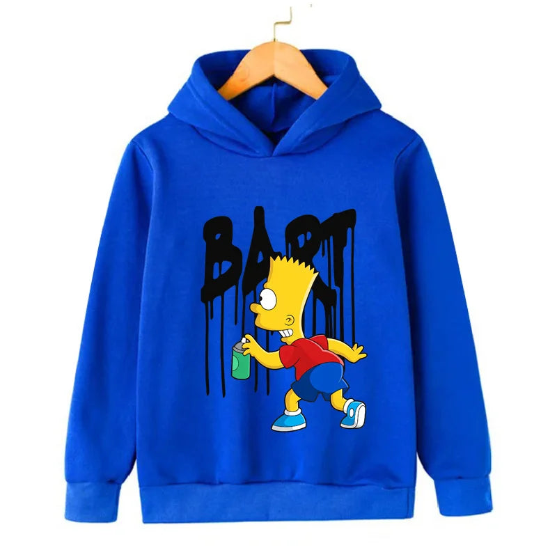 Simpsons Cartoon Kinder Hoodie Kawaii