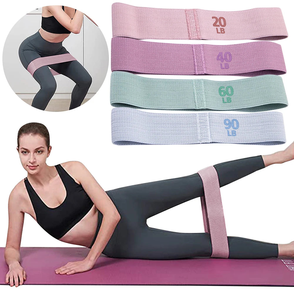 Anti-Slip Pilates Glute Bands Set