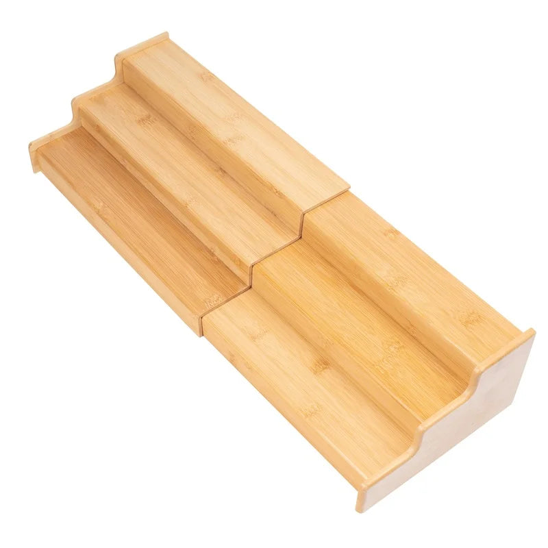 Expandable Bamboo 3-Tier Spice Rack