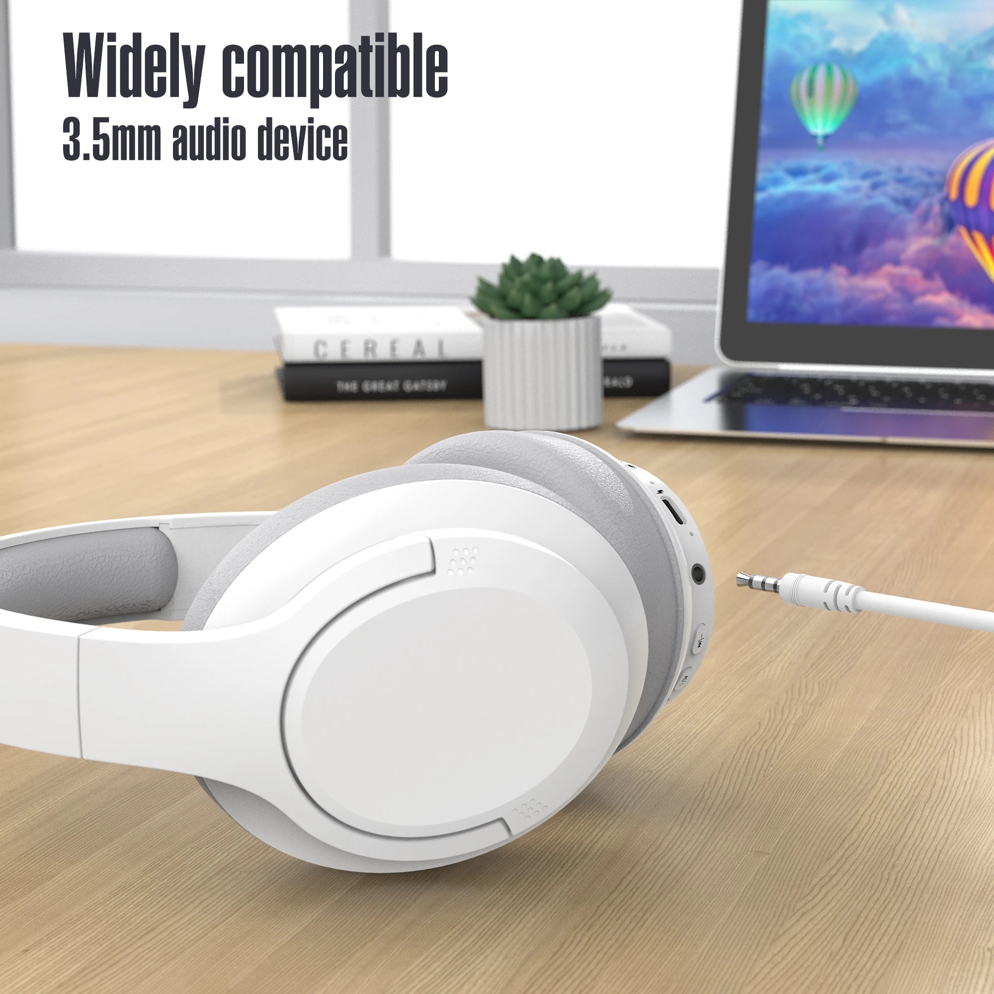 Bluetooth Wireless Over-Ear Headphones 48H