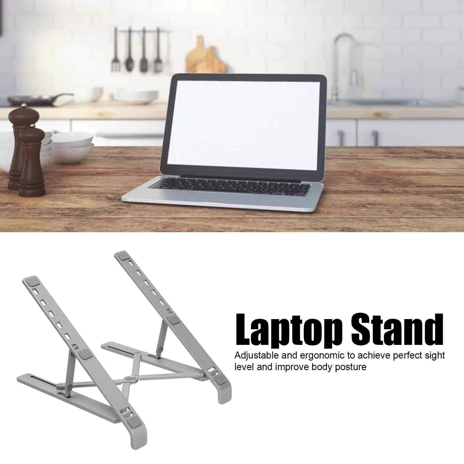 Foldable Aluminum Laptop Stand Riser