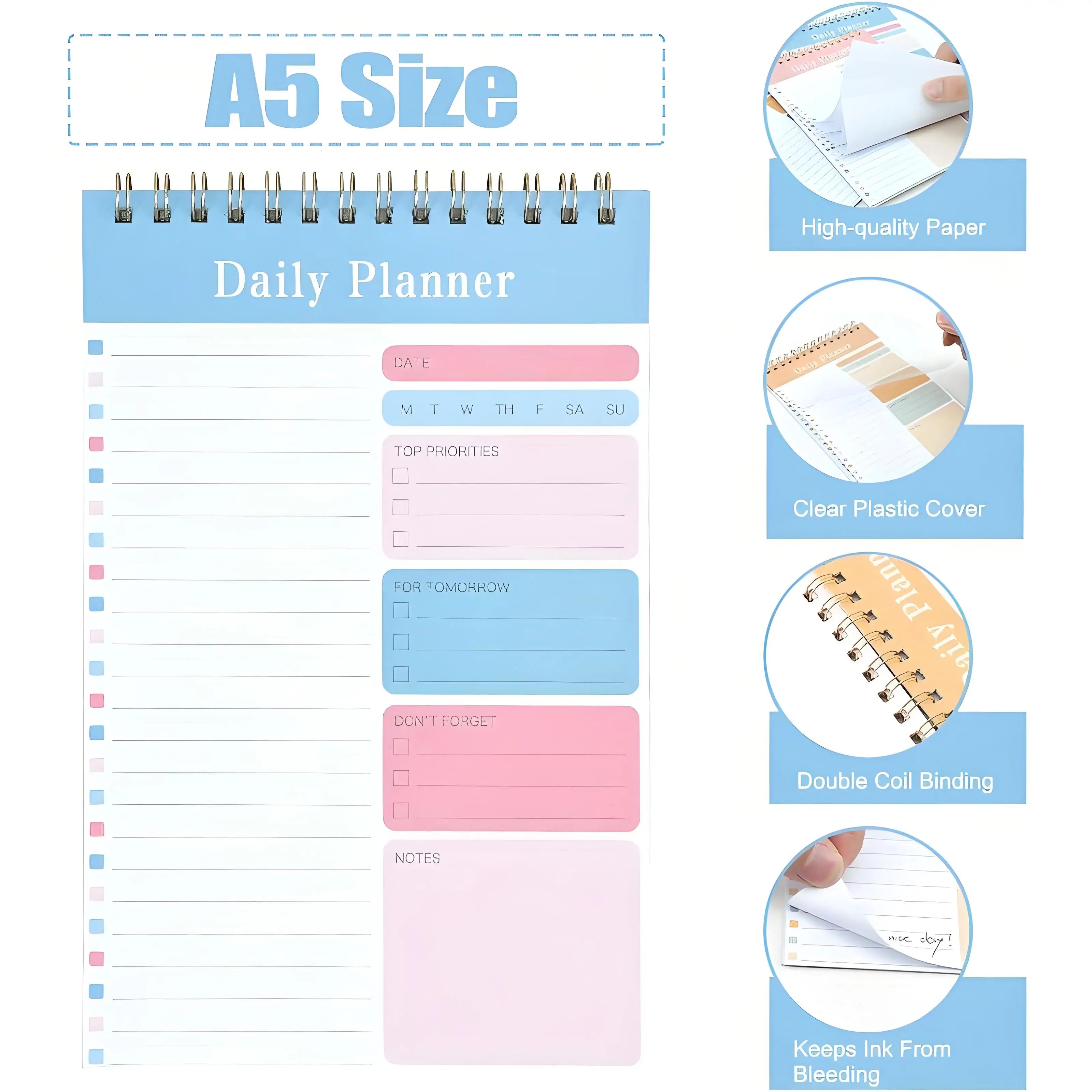 Dry-Erase Planner Pad 30 Reusable Sheets
