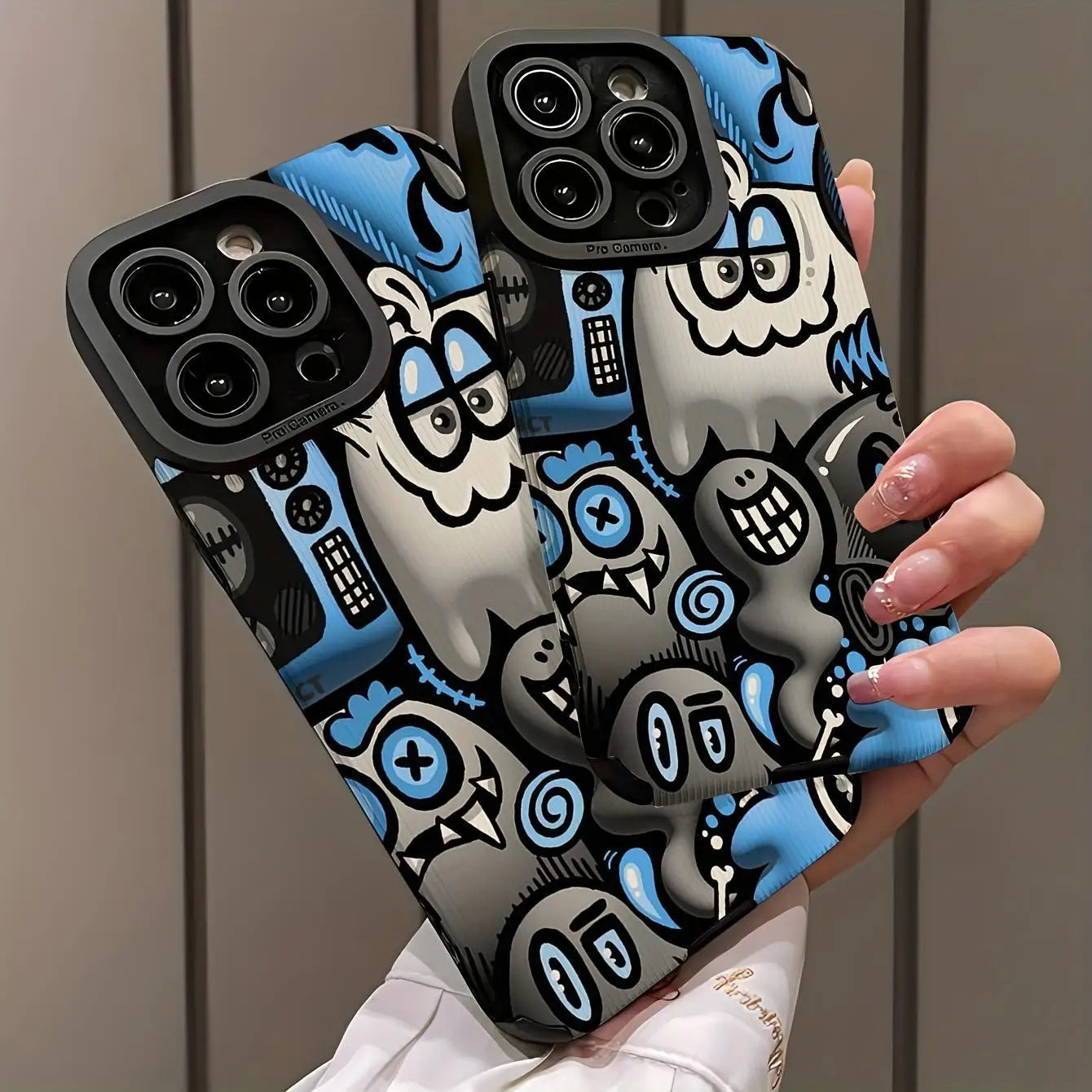 Cartoon Graffiti Case for iPhone 16 Pro Max