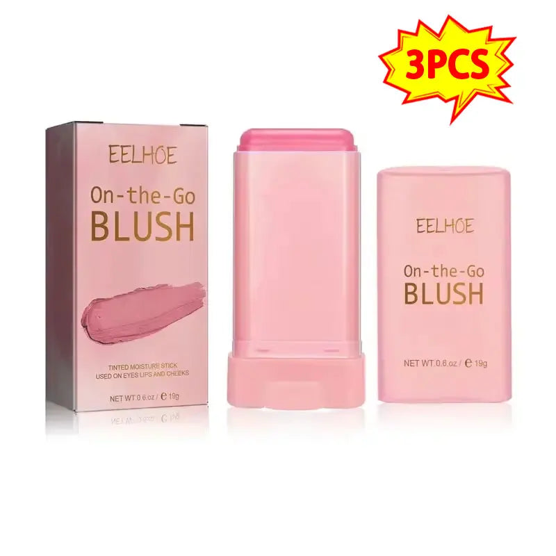 3 Stück seidig-mattes Rouge und Lippenstift