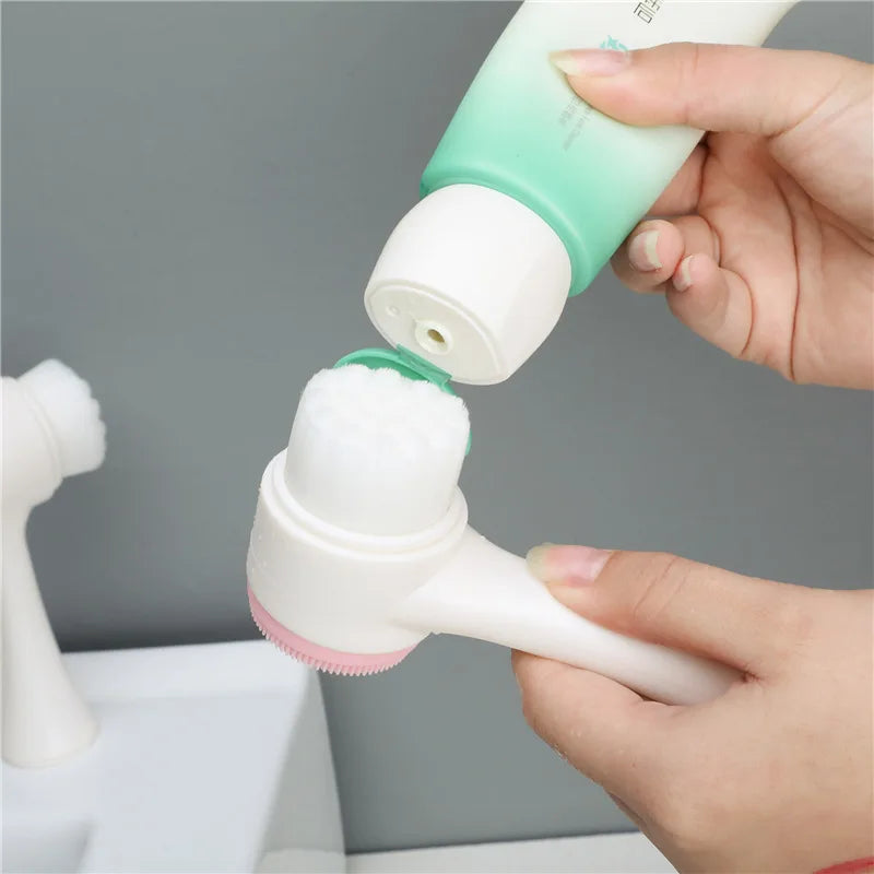 Double-Sided Silicone Facial Brush
