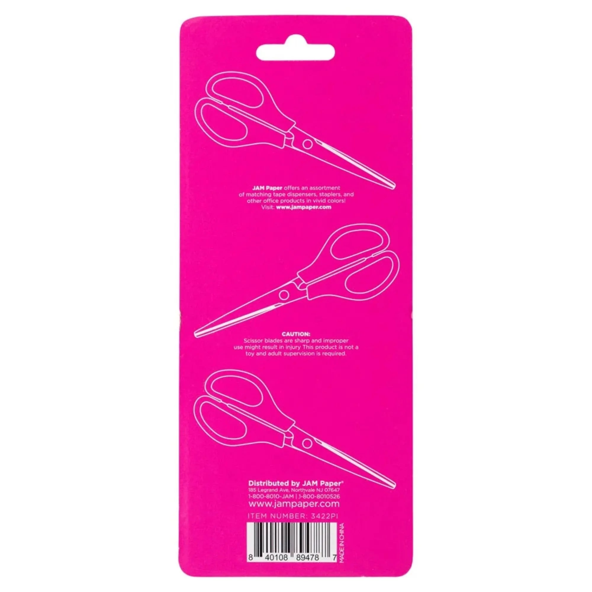 Fuchsia Pink Craft Scissors 6.75" Pointed
