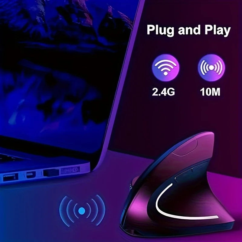 Ergonomic Vertical Wireless Mouse