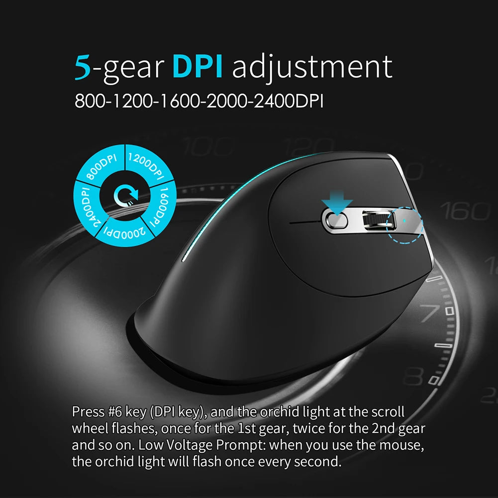 F-36 Vertical Wireless Rechargeable Mouse