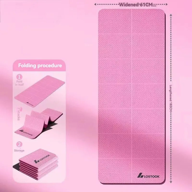 Foldable Thick Non-Slip Sponge Yoga Mat