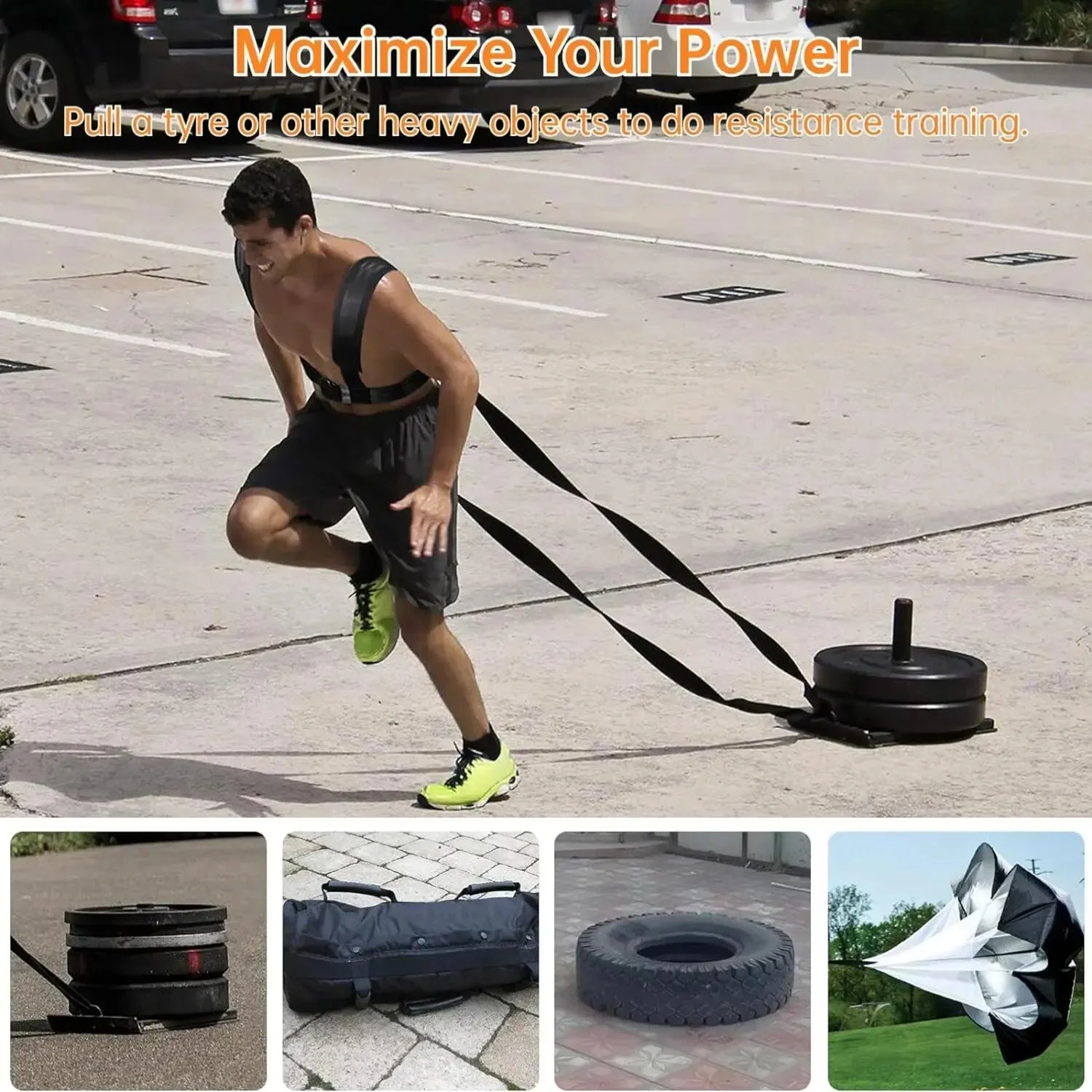 Sled Resistance Speed Training Bands