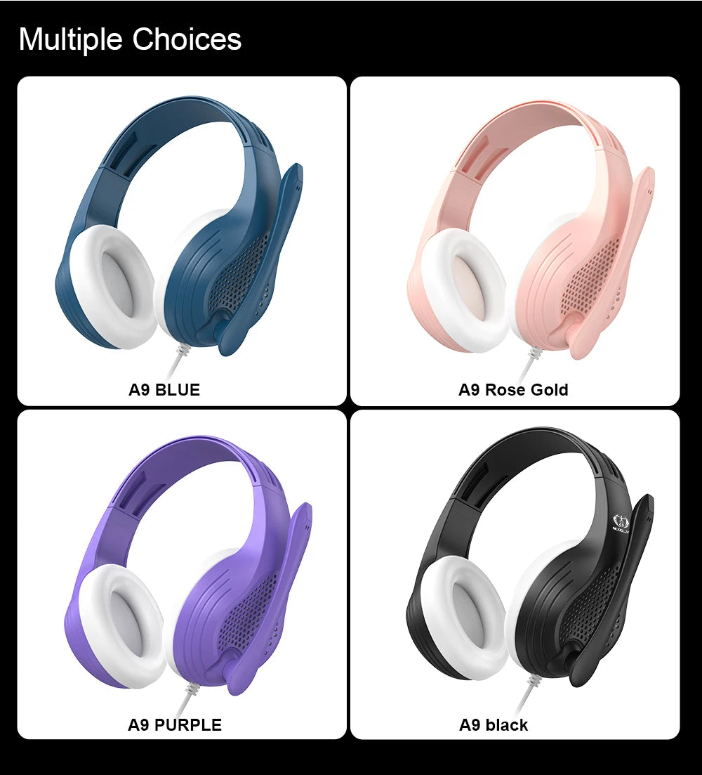 3,5-mm-Kabel-Over-Ear-Kopfhörer mit Geräuschunterdrückung