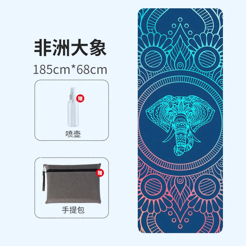 Suede Non-Slip Yoga Mat Topper