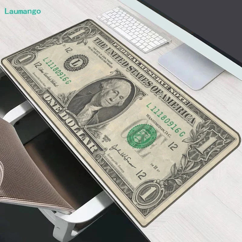 FTVAE Gaming Laptop Dollar Print Desk Mat