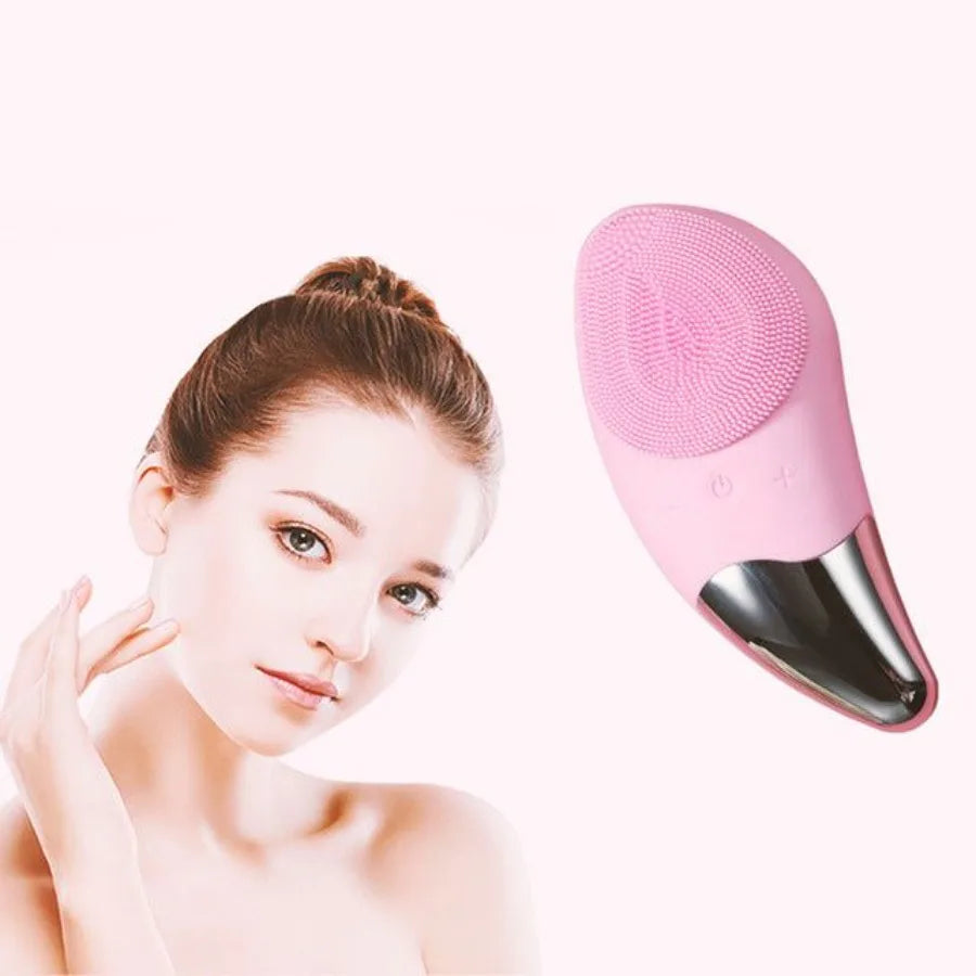 Silicone Facial Cleansing Brush Blue