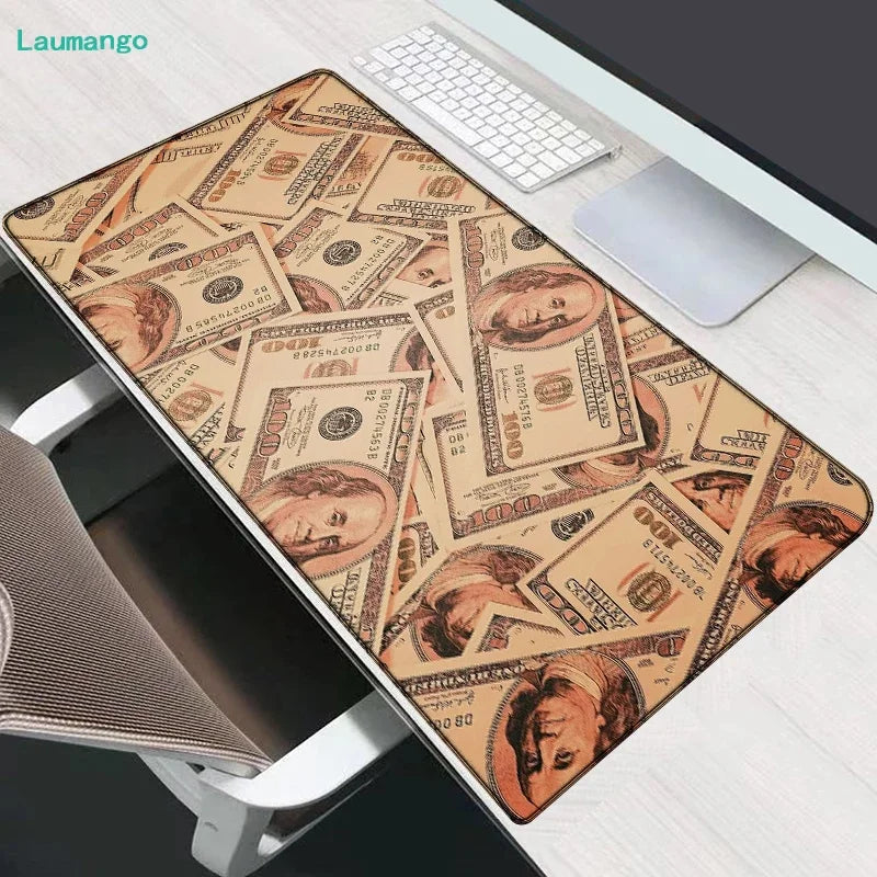 FTVAE Gaming Laptop Dollar Print Desk Mat