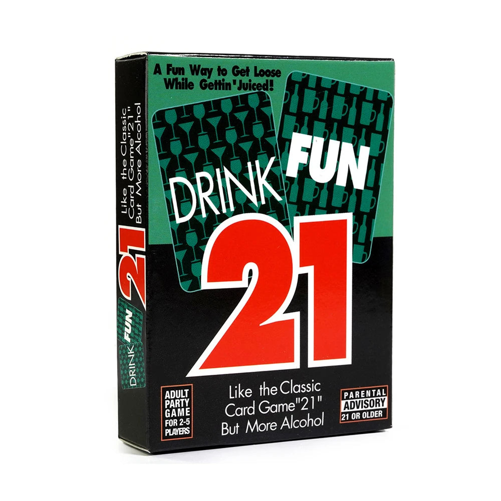 Drink Fun 21 Card Game – Adults Only