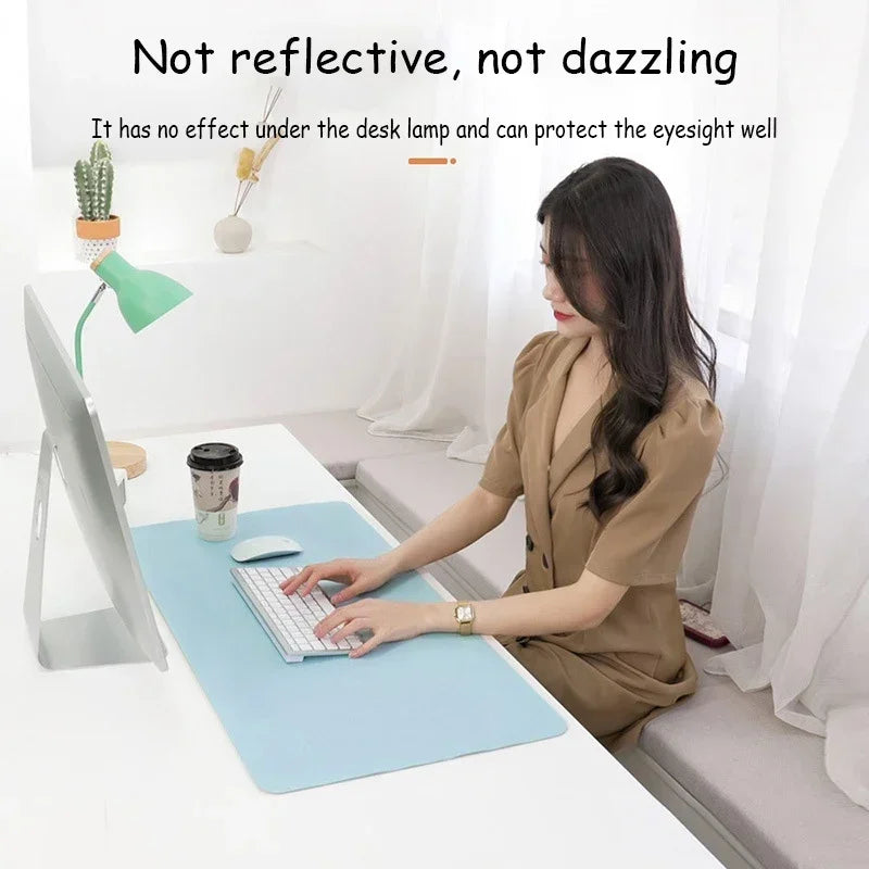 FTVAE Large PU Waterproof Desk Mat