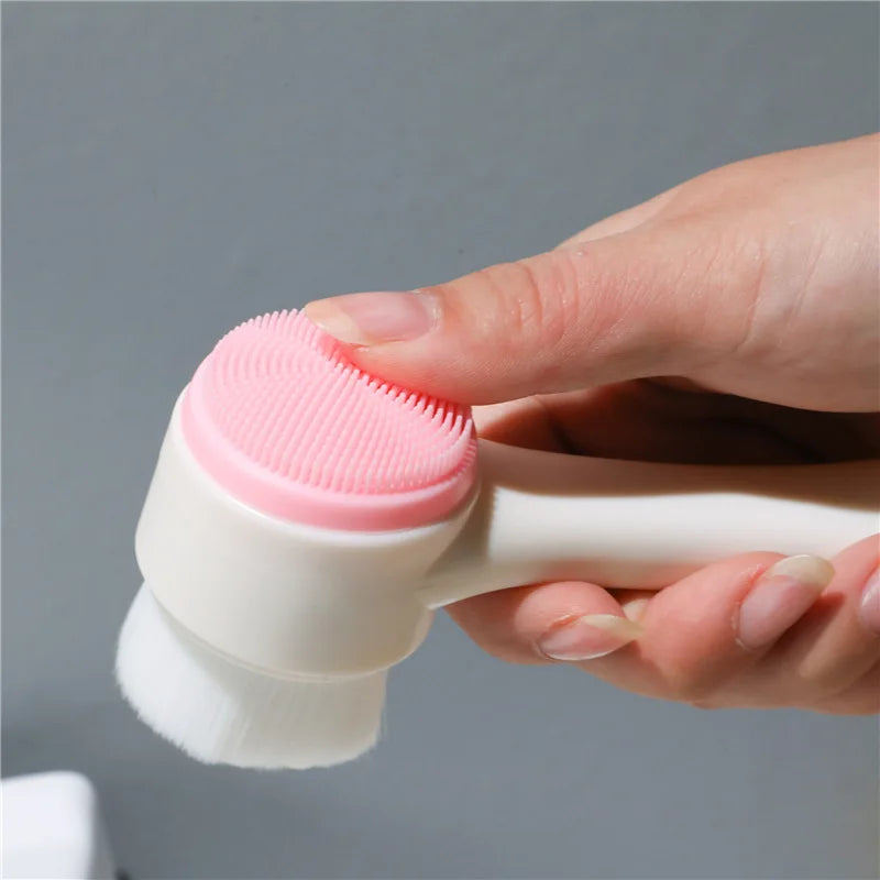 Double-Sided Silicone Facial Brush
