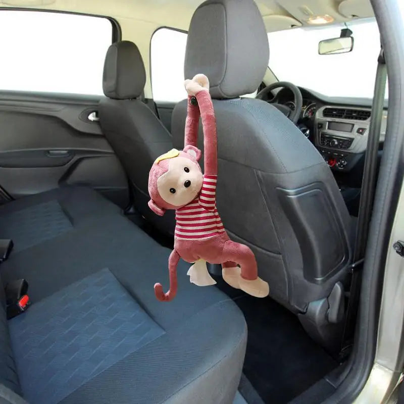 Cute Cartoon Monkey Tissue Box Cover